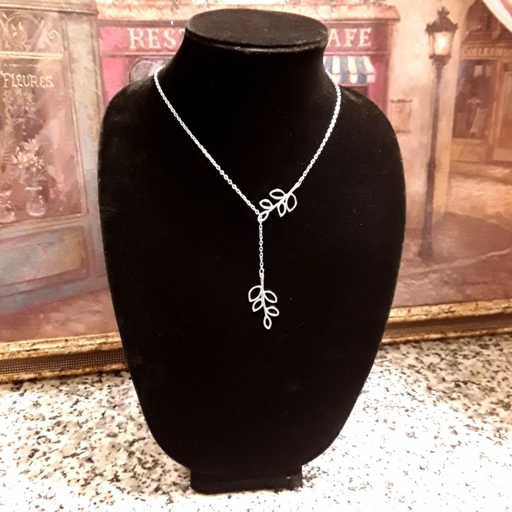 D12 NEW Branch Leaves Clavicle Drop Necklace